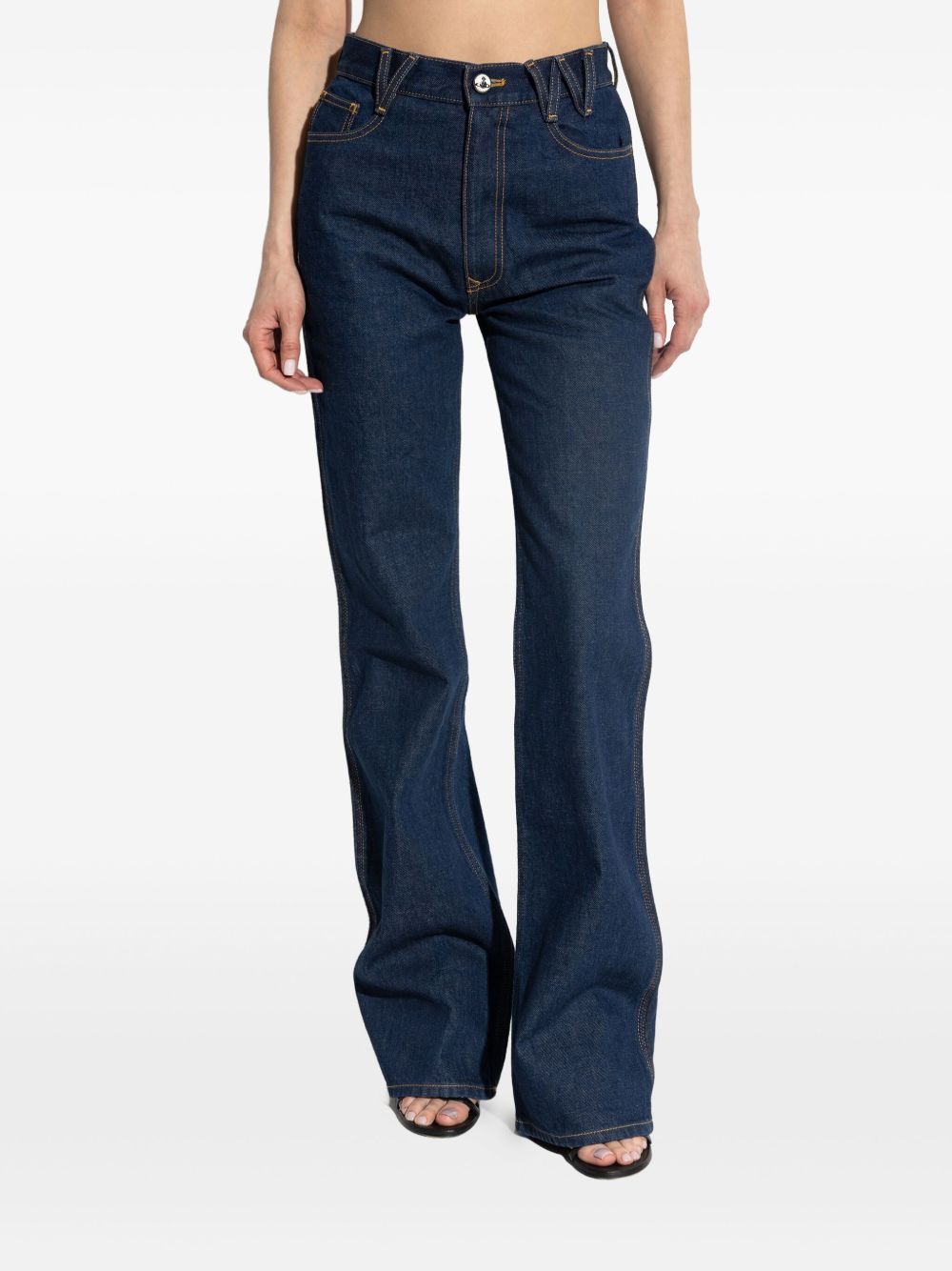 デニム・ジーパン VIVIENNE WESTWOOD Women Denim Pants 1902002B W0162 K406 Blue jeans ray donna blu - VIVIENNE WESTWOOD - d — 2